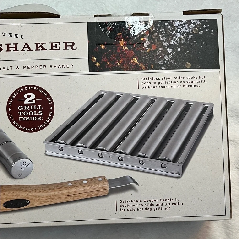 Stainless Steel Roller & Shaker Set - Silver NIP - Picture 4 of 6